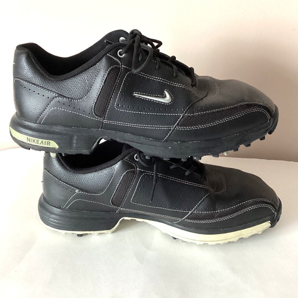 Nike Air Power Channel Men's Black Golf Golfing Shoes Size US 7.5 W Activewear